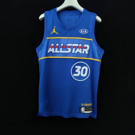 30 Randle 2021 all star jersey blue player version